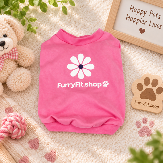 Pink Daisy Dog T-Shirt