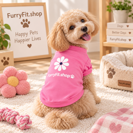 Pink Daisy Dog T-Shirt