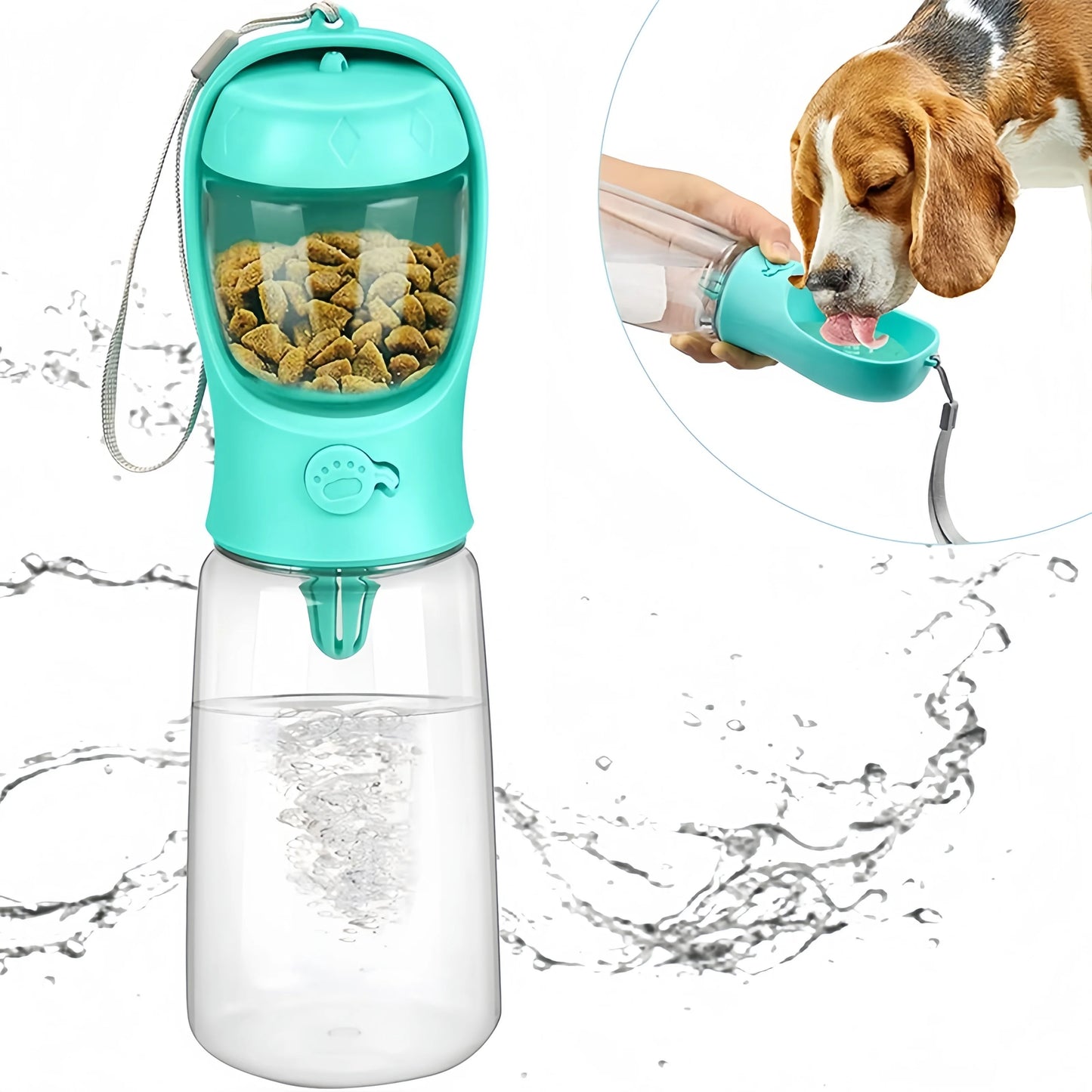 Portable Pet Food and Water Bottle