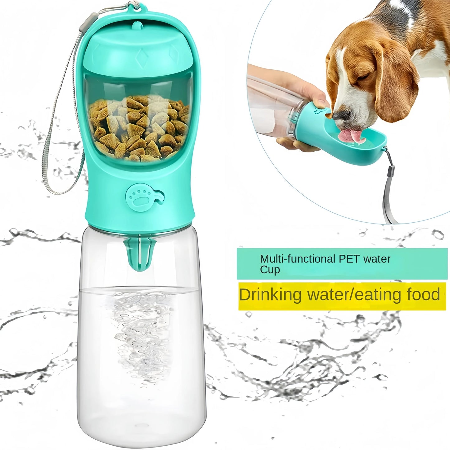 Portable Pet Food and Water Bottle