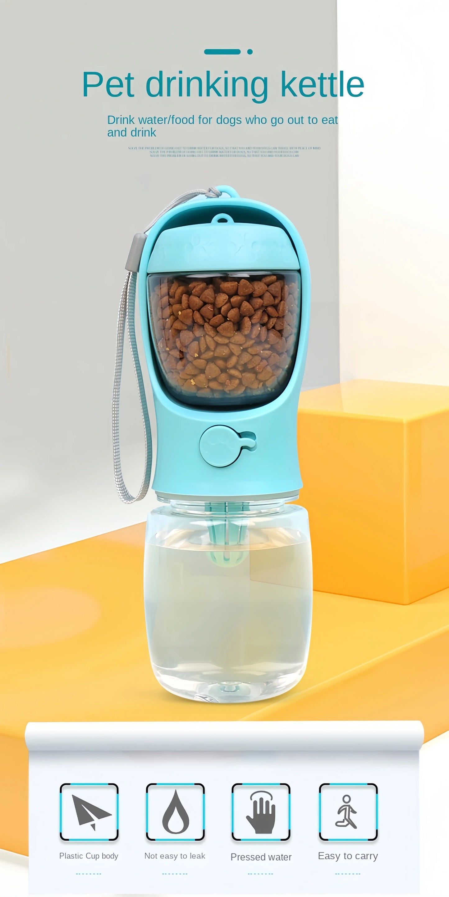 Portable Pet Food and Water Bottle