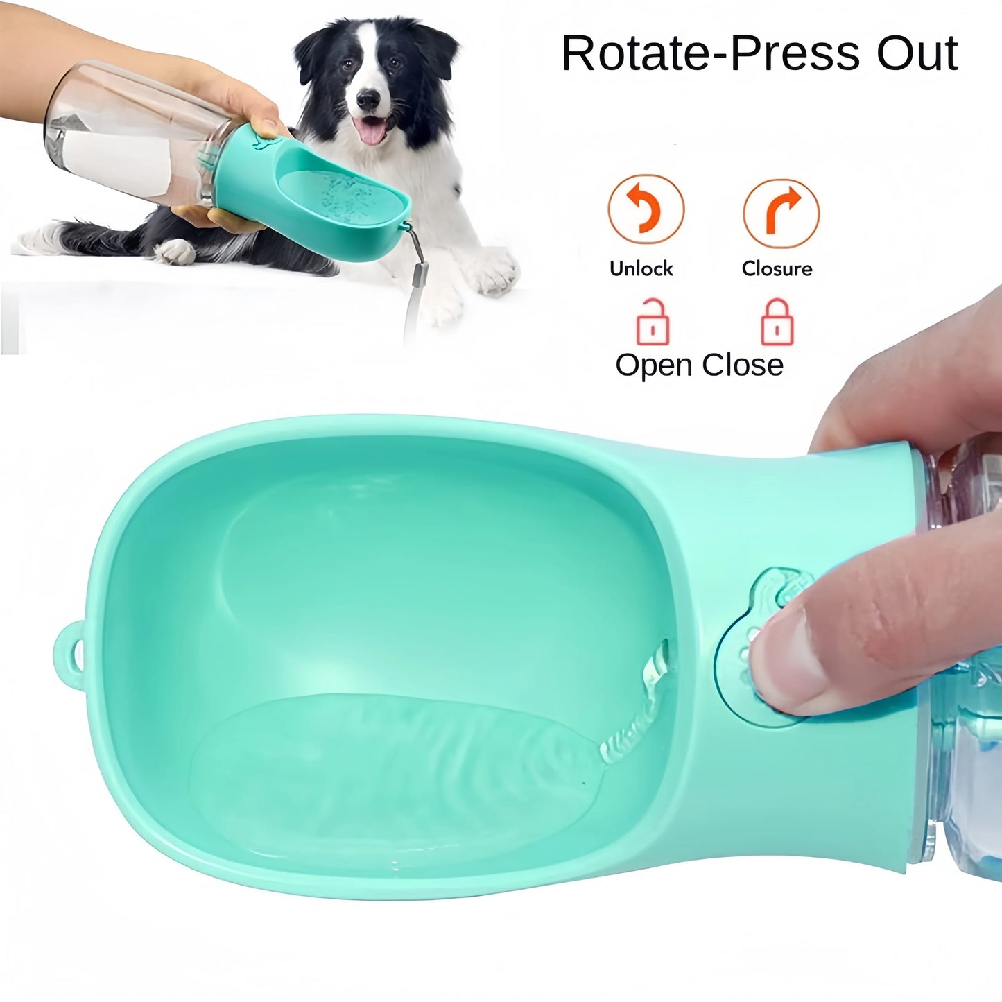 Portable Pet Food and Water Bottle