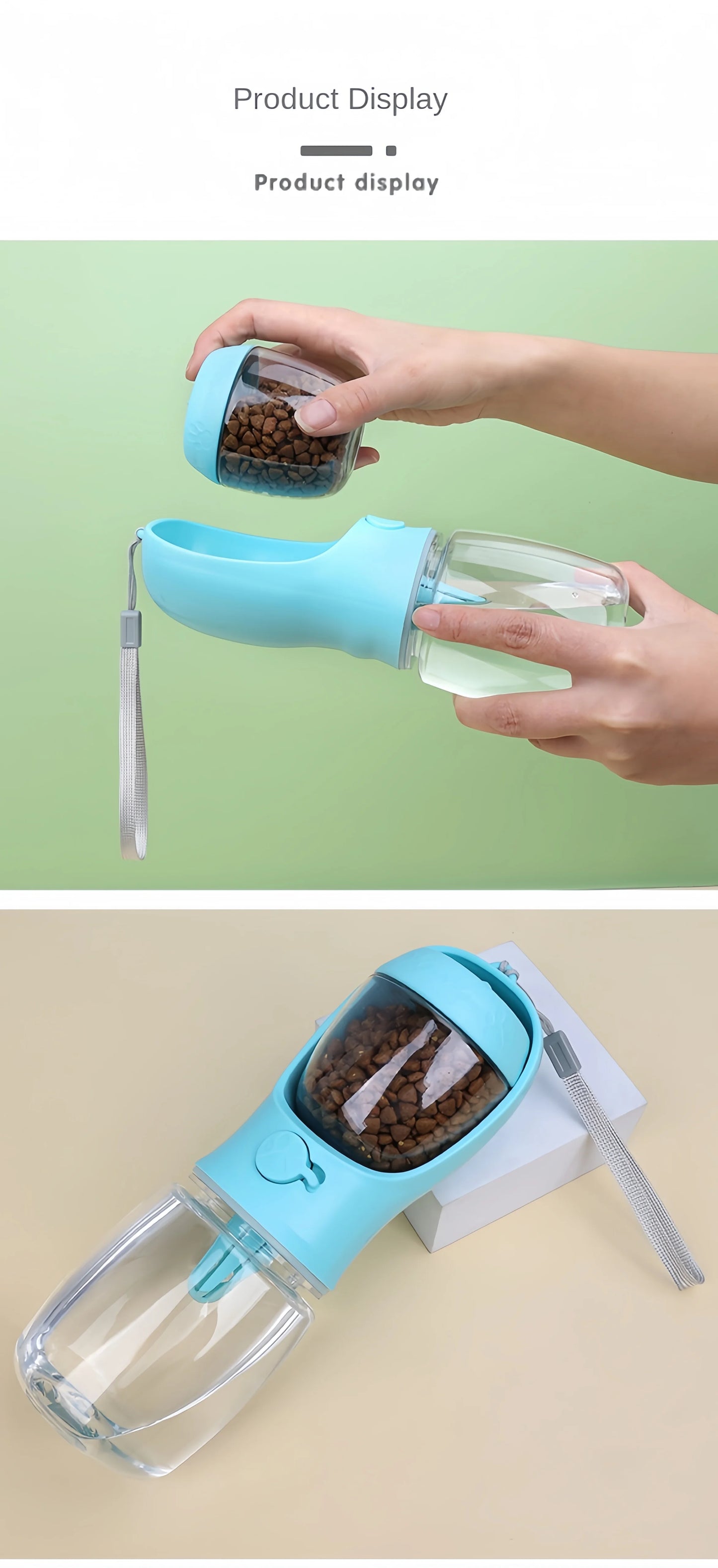 Portable Pet Food and Water Bottle